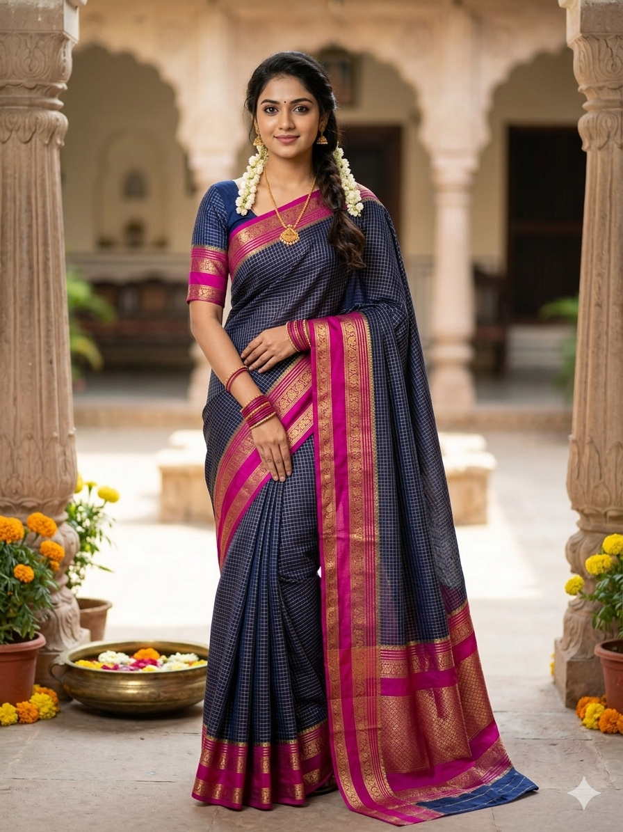 Pure Mysore Silk Saree.