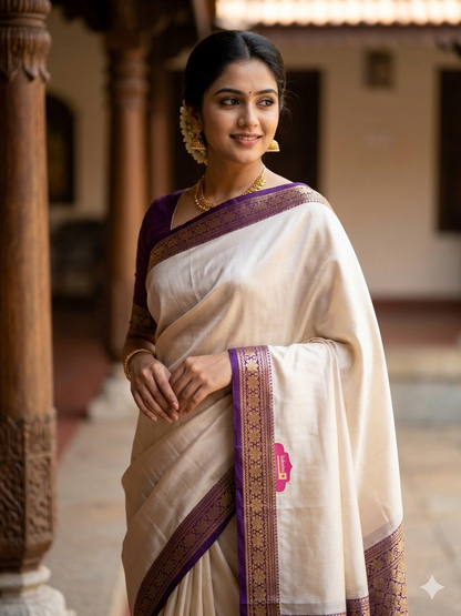 Pure Mysore Silk Saree ( 60 Grams )