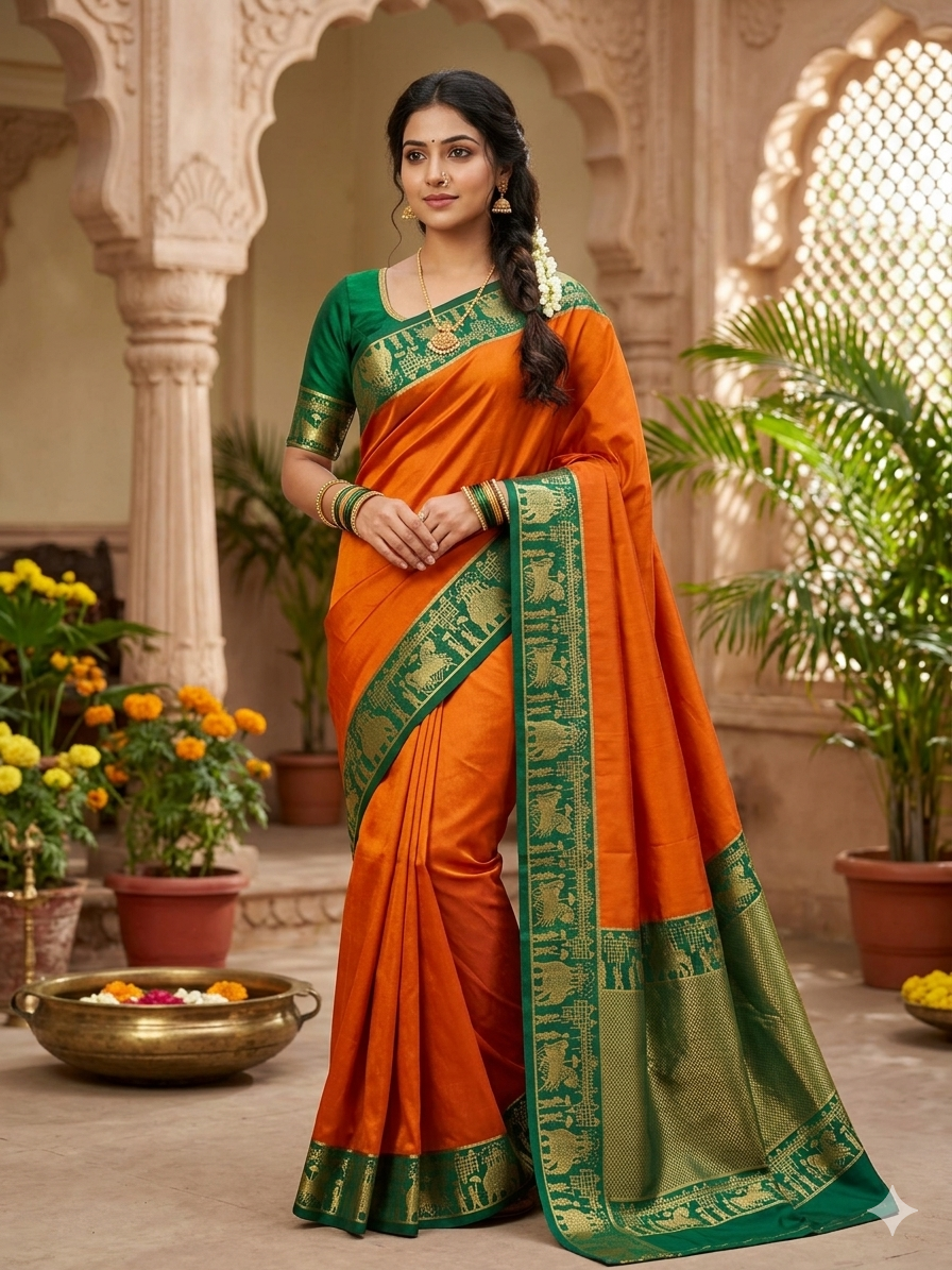 Pure Mysore Silk Saree.