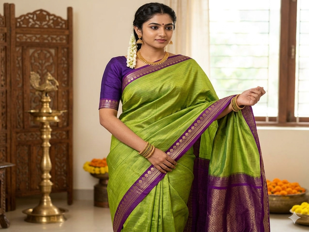 Kanchi Mix Silk Saree