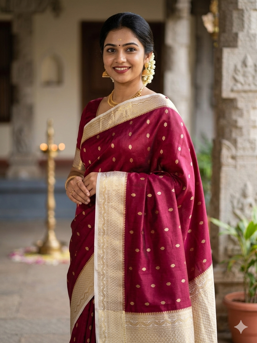 Pure Mysore Silk Saree ( 60 Grams )