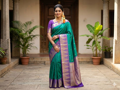Kanchi Mix Silk Saree