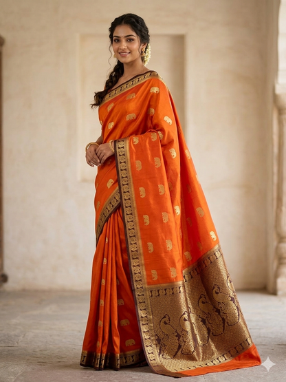 Pure Mysore Silk Saree.