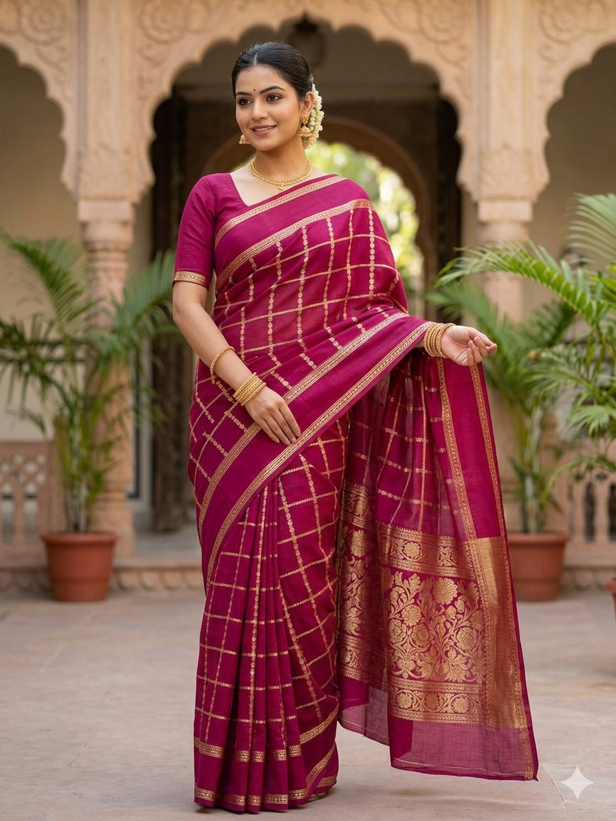Pure Mysore Silk Saree.