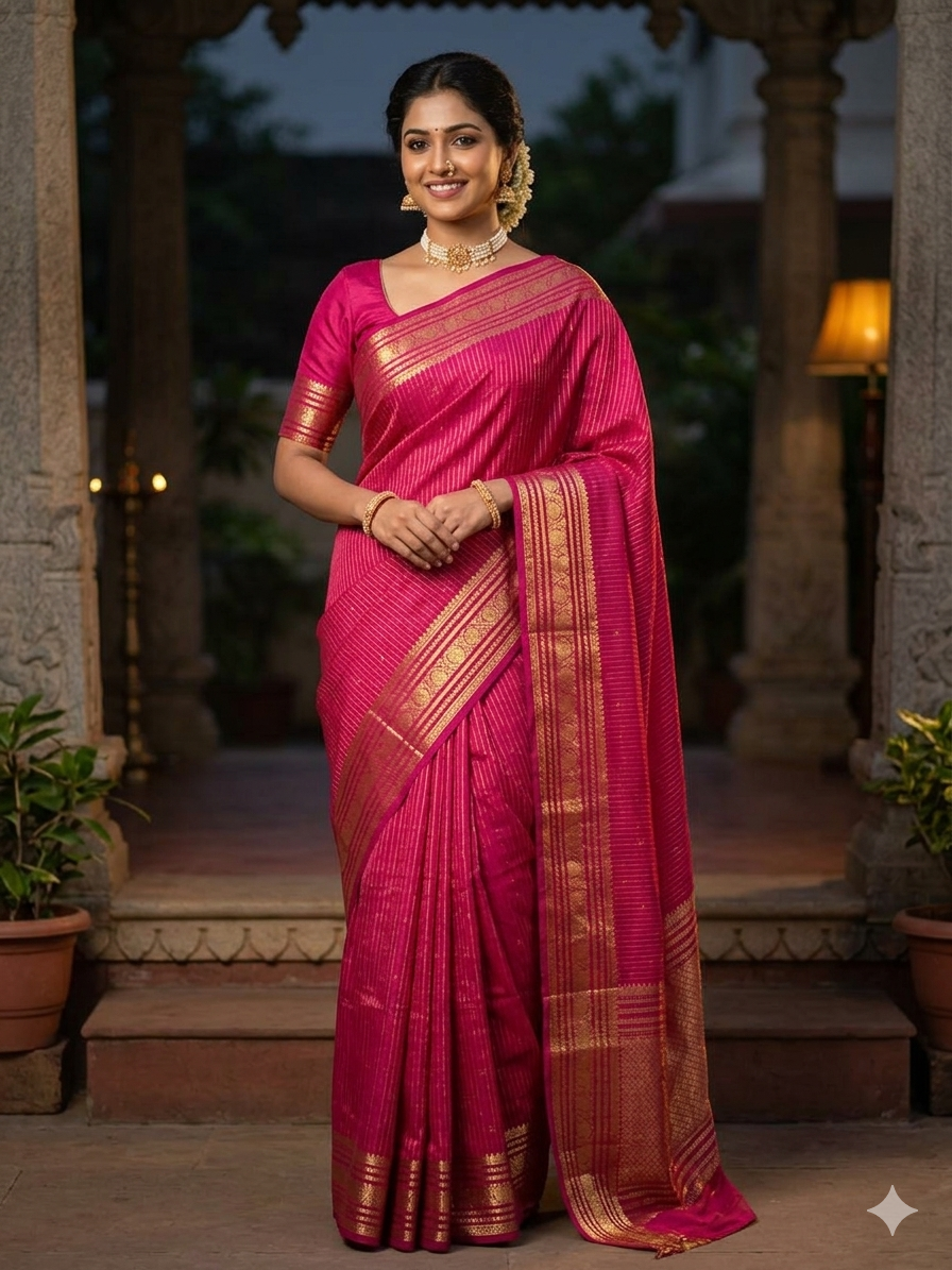 Pure Mysore Silk Saree.