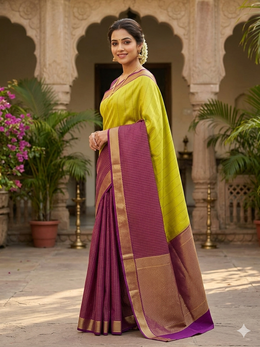 Pure Mysore Silk Saree.
