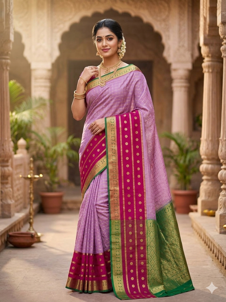 Pure Mysore Silk Saree.