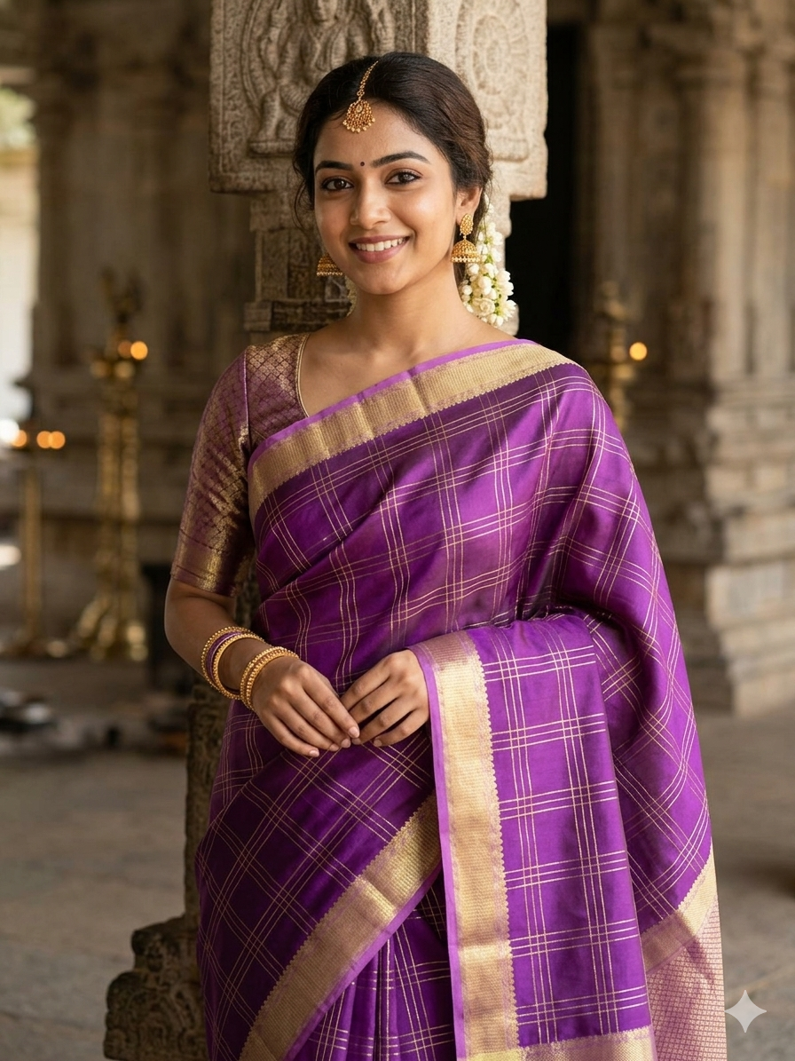 Pure Mysore Silk Saree ( 60 Grams )