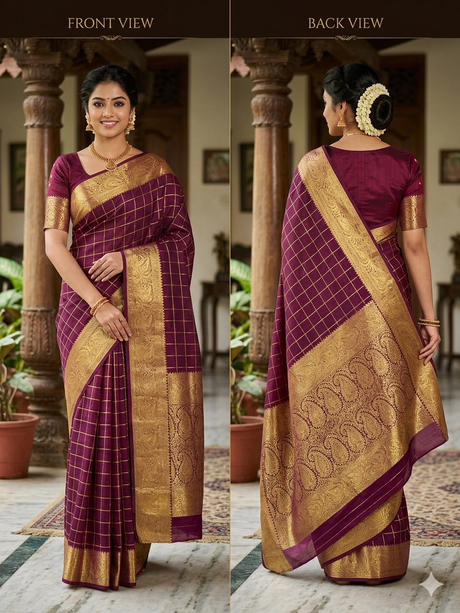 Pure Mysore Silk Saree.