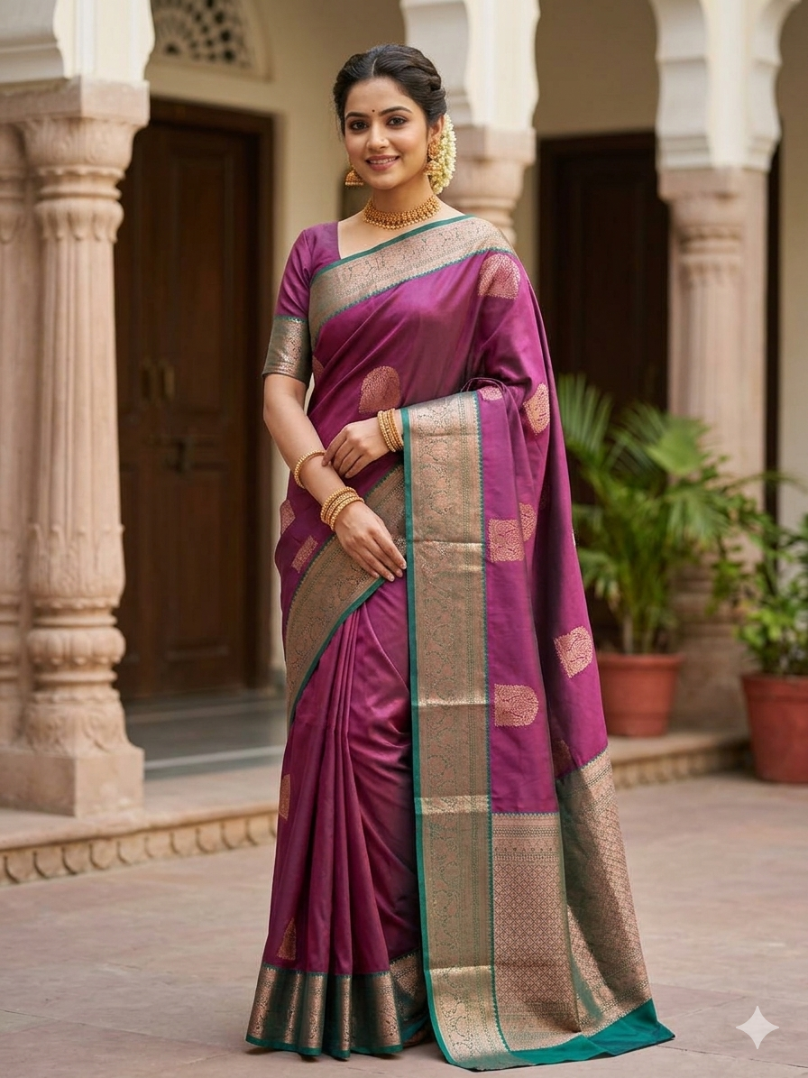 Kanchi Mix Silk Saree