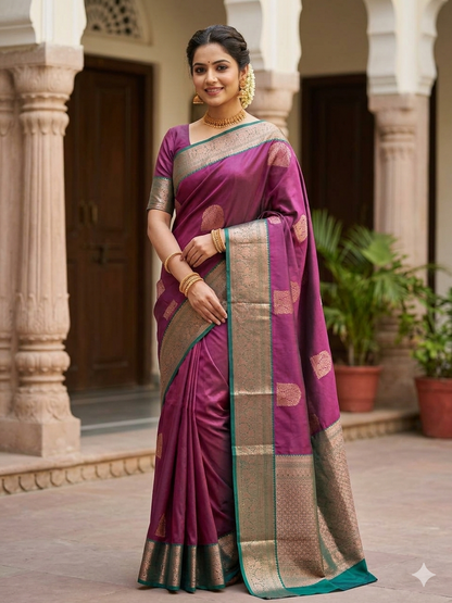 Kanchi Mix Silk Saree