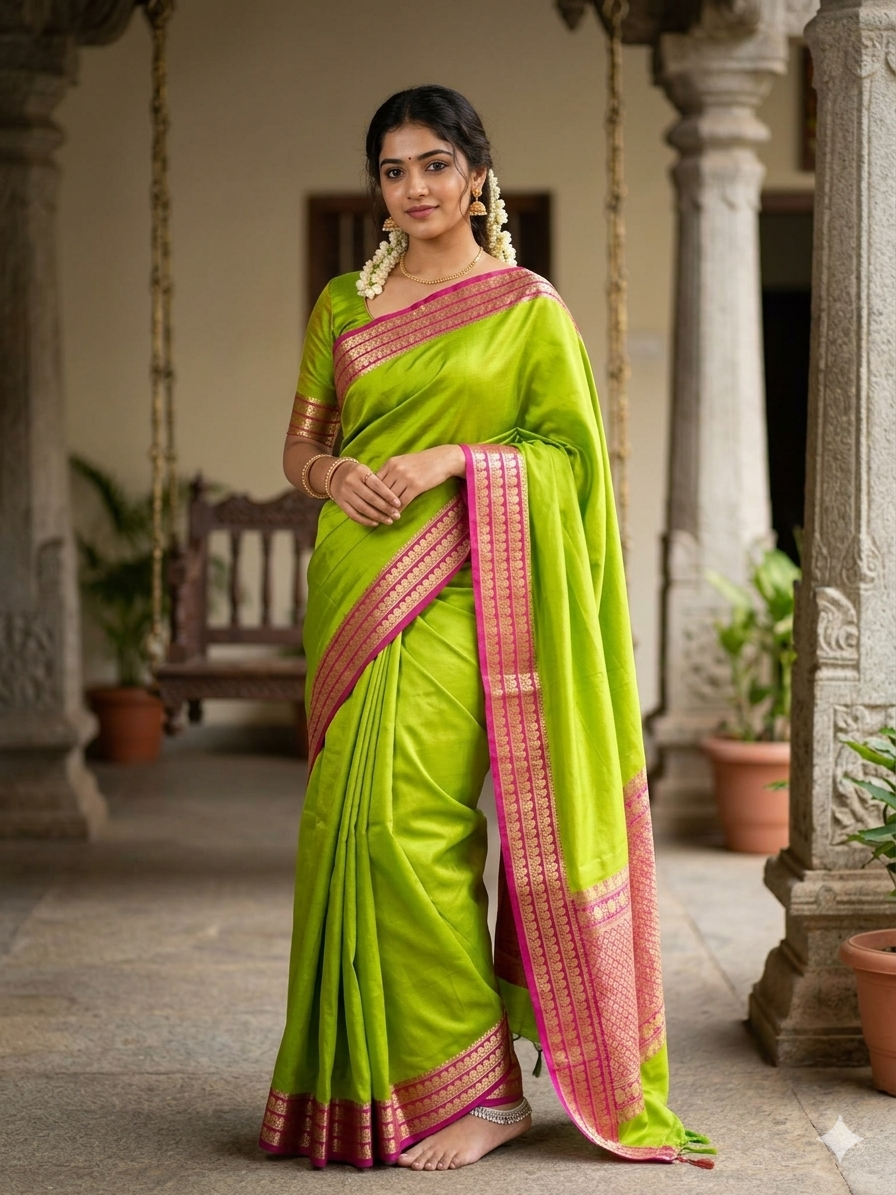 Pure Mysore Silk Saree ( 60 Grams )