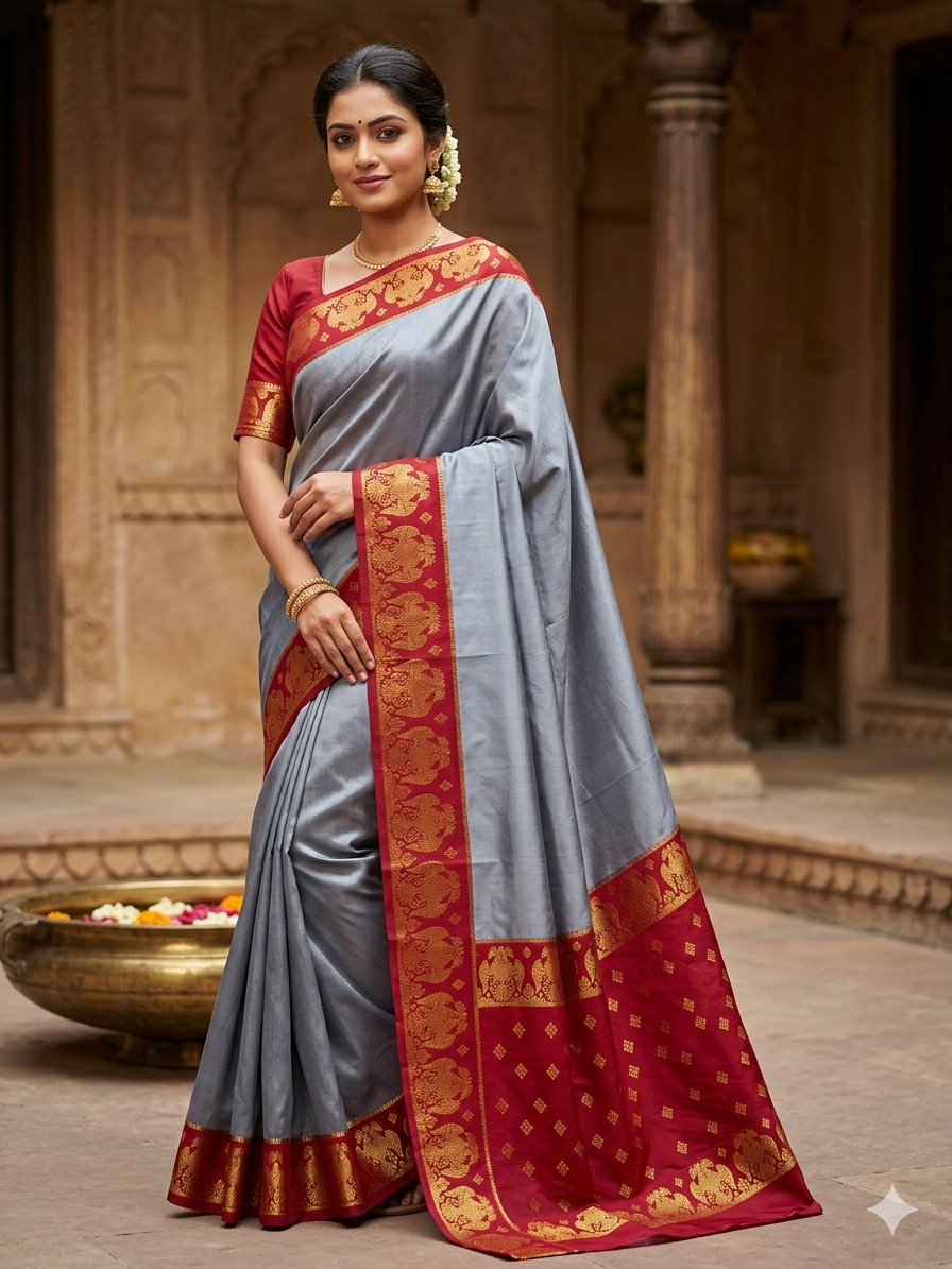 Pure Mysore Silk Saree.