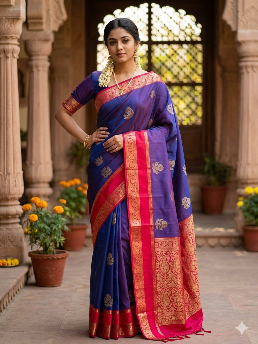Kanchi Mix Silk Saree