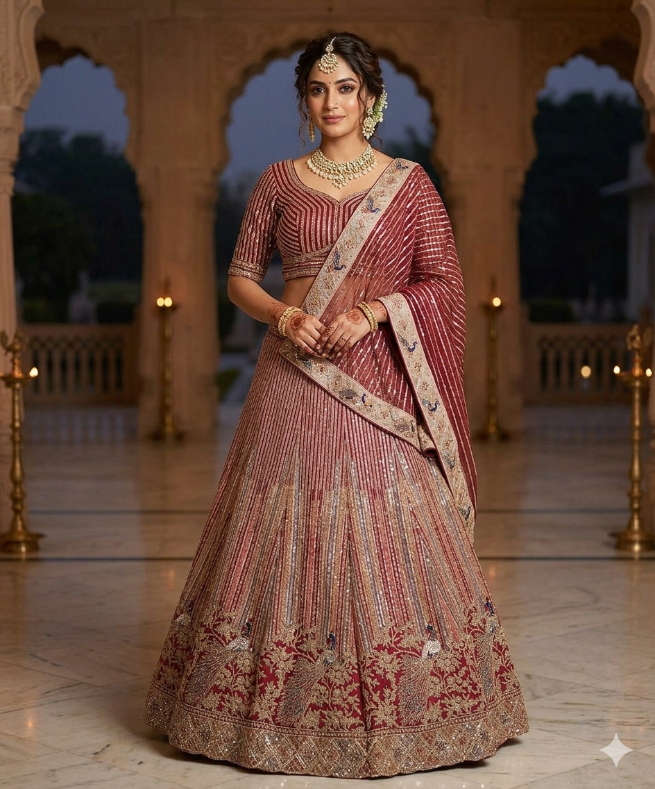 Latest Semi Stitched Lehenga Choli With Dupatta.