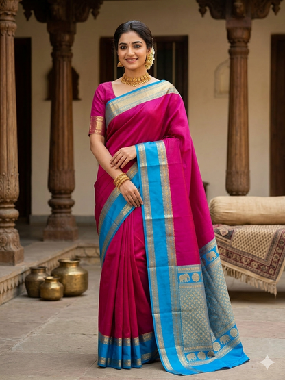 Pure Mysore Silk Saree.