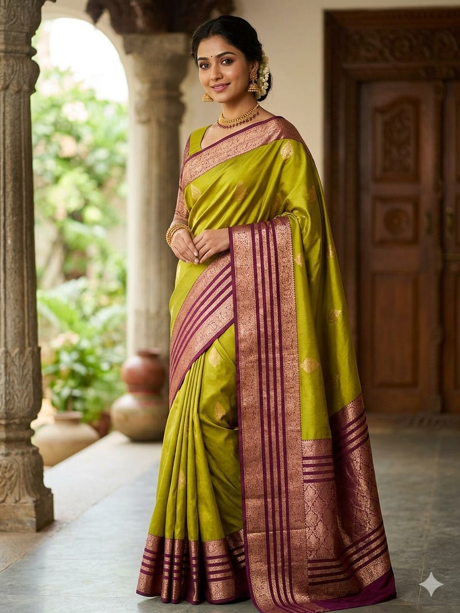 Kanchi Mix Silk Saree