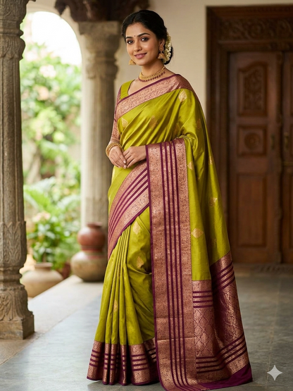 Kanchi Mix Silk Saree