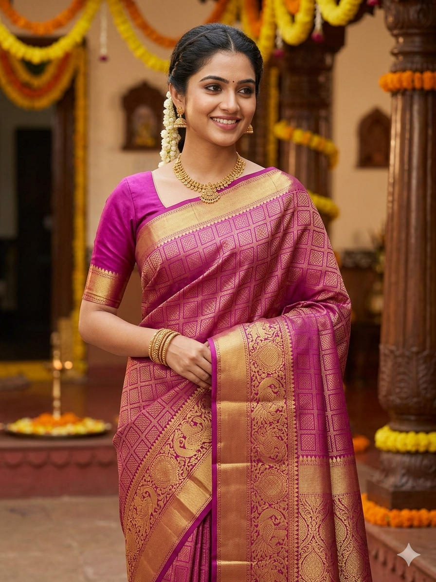 Pure Kanchipuram Silk Saree