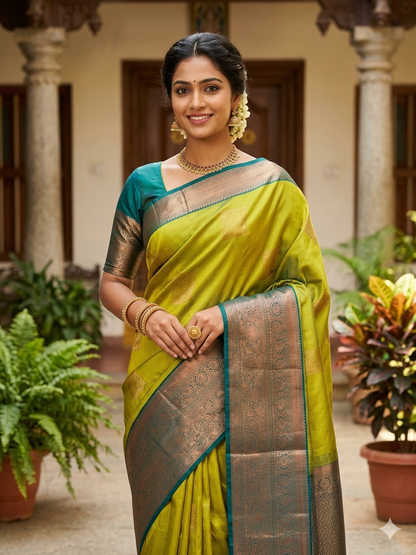 Kanchi Mix Silk Saree
