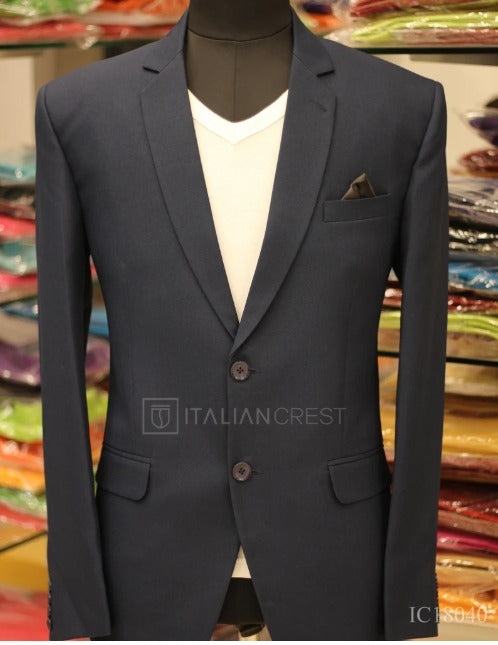 Stylish Black Advocate Blazer for Men Single Breasted Regular Fit.