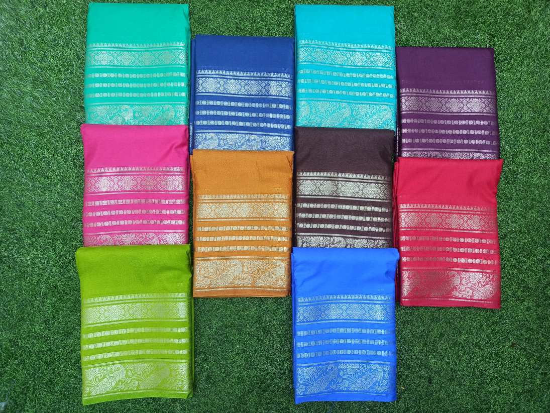 Artificial / Mix Crape Sarees ( Semi Crape )