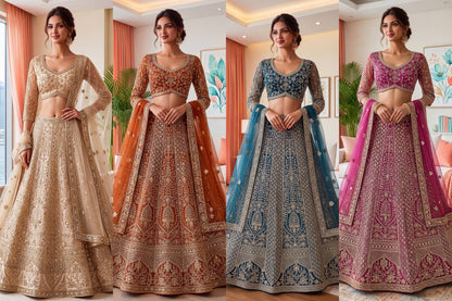 Latest Semi Stitched Lehenga Choli With Dupatta.