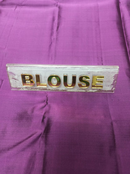 Pure Kanchipuram Silk Saree.