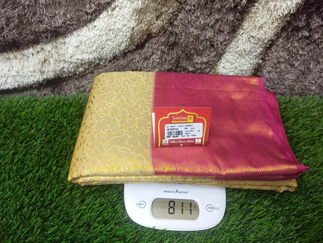 Pure Kanchipuram Silk Saree.