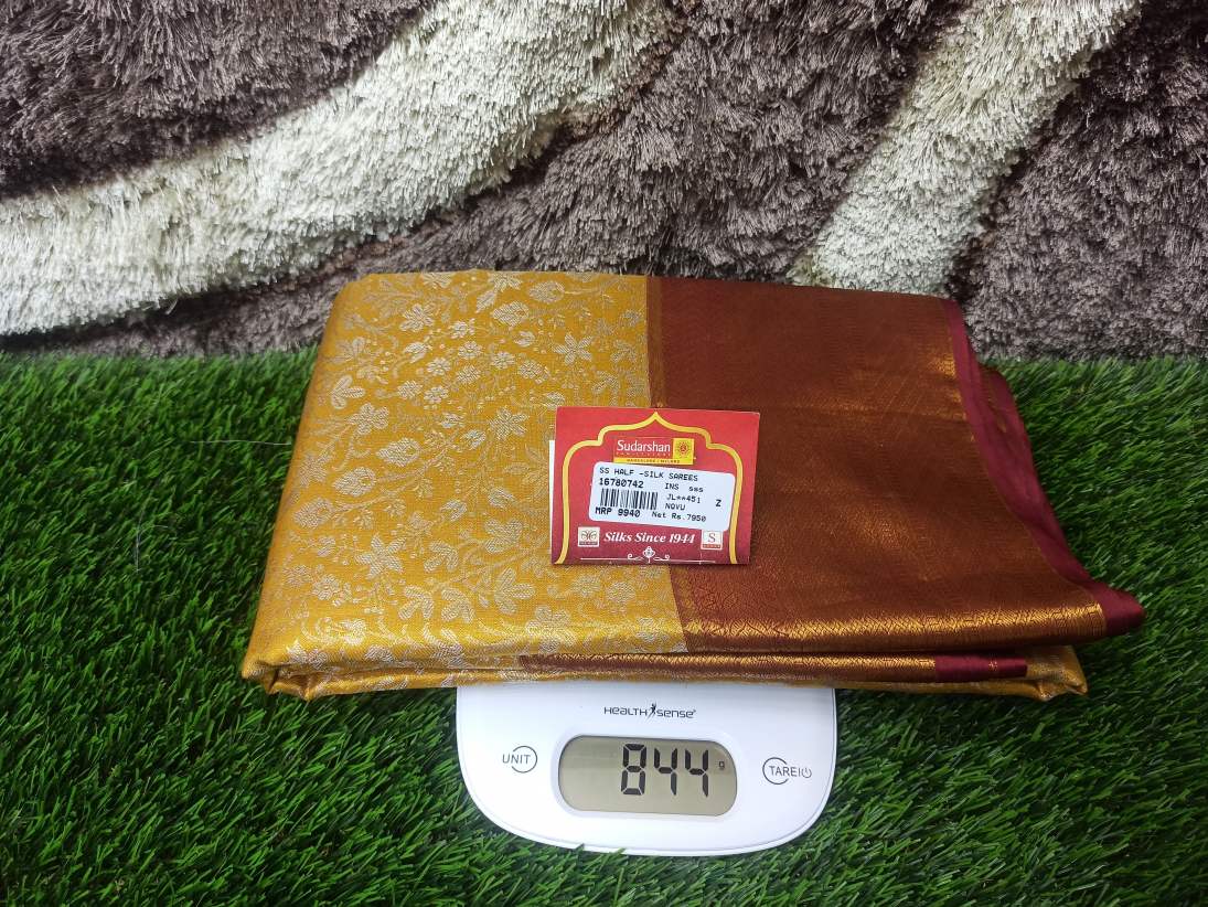 Pure Kanchipuram Silk Saree.