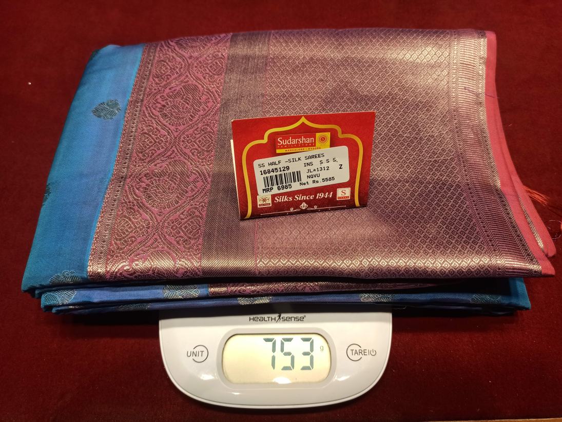 Pure Kanchipuram Silk Saree.