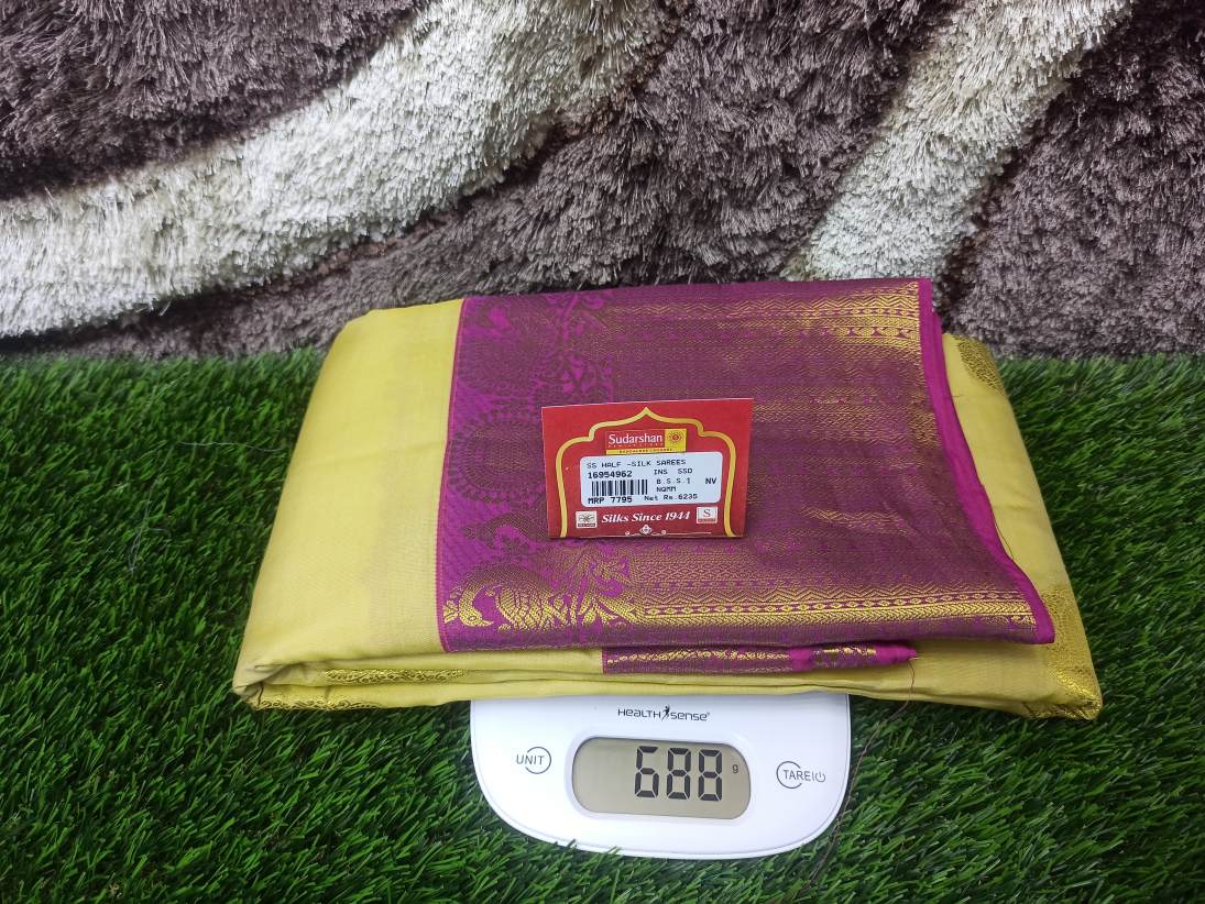 Pure Kanchipuram Silk Saree.