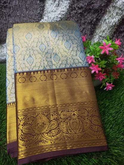 Pure Kanchipuram Silk Saree.