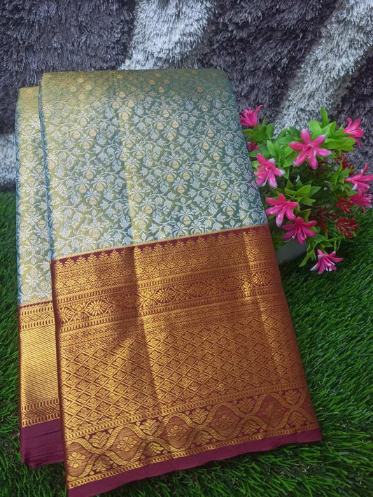 Pure Kanchipuram Silk Saree.