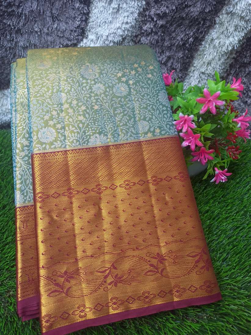 Pure Kanchipuram Silk Saree.
