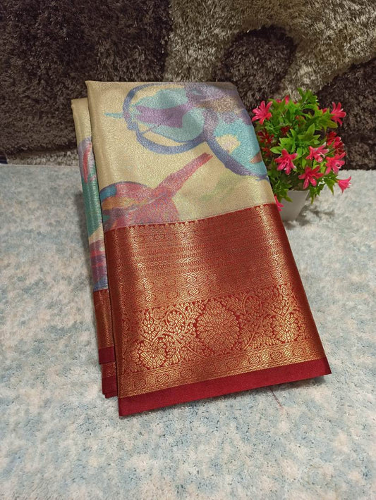 Kanchi Mix Silk Saree.