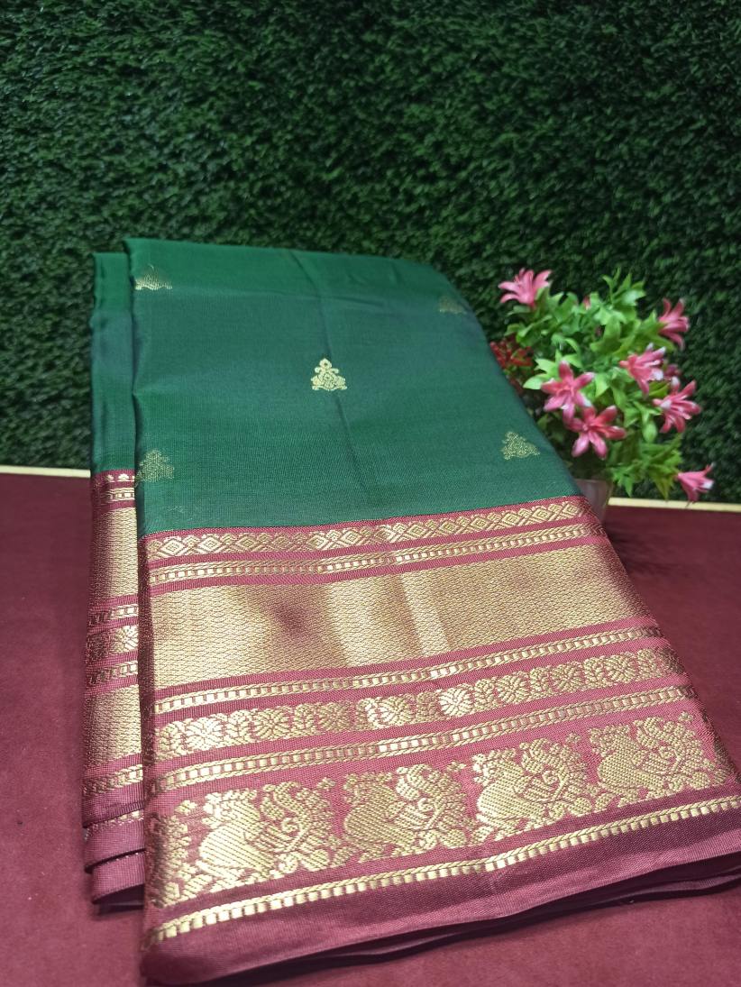 Pure Kanchipuram Silk Saree.