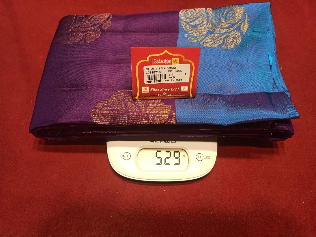 Pure Kanchipuram Silk Saree.