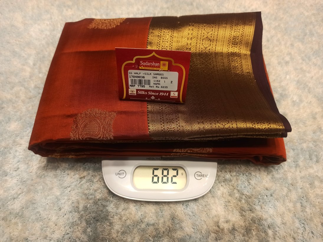 Pure Kanchipuram Silk Saree.