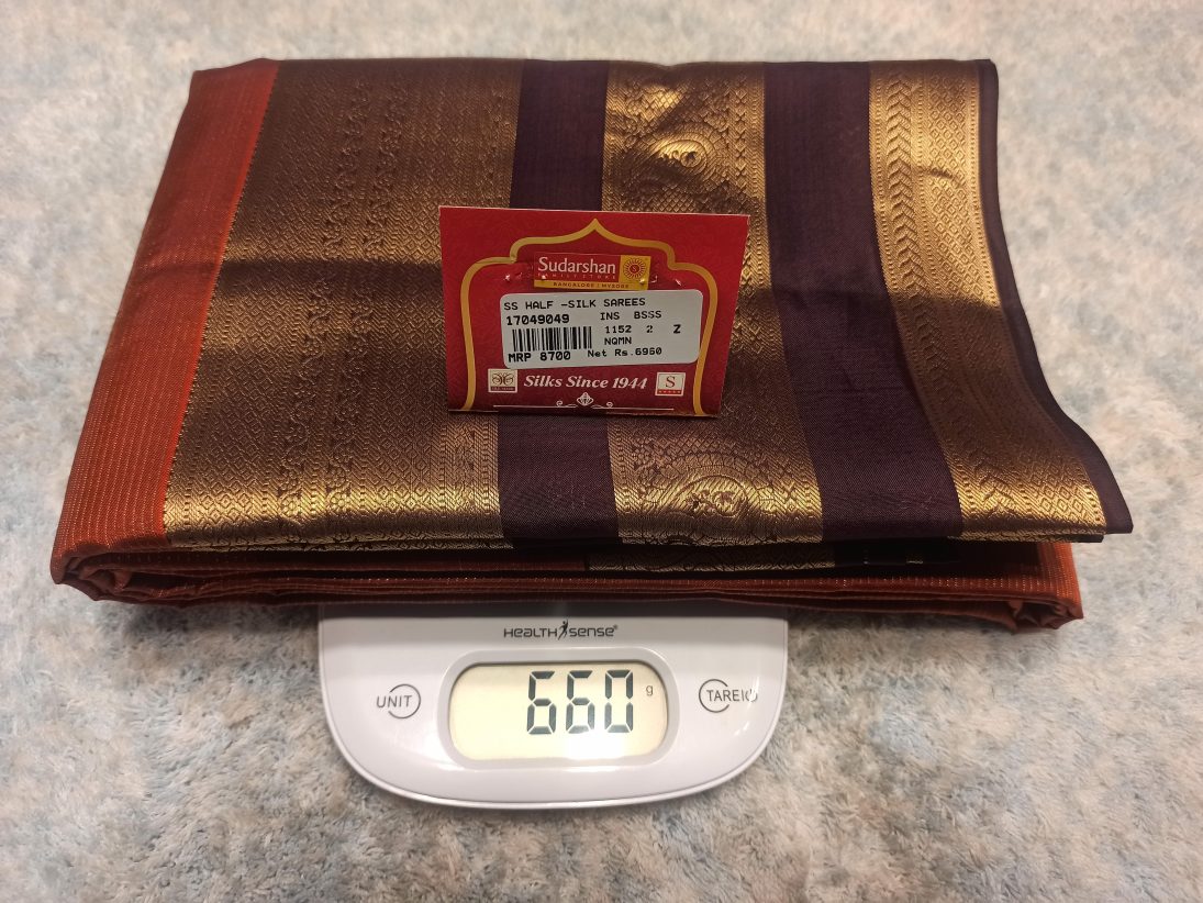 Pure Kanchipuram Silk Saree.