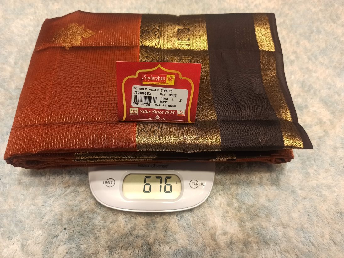 Pure Kanchipuram Silk Saree.