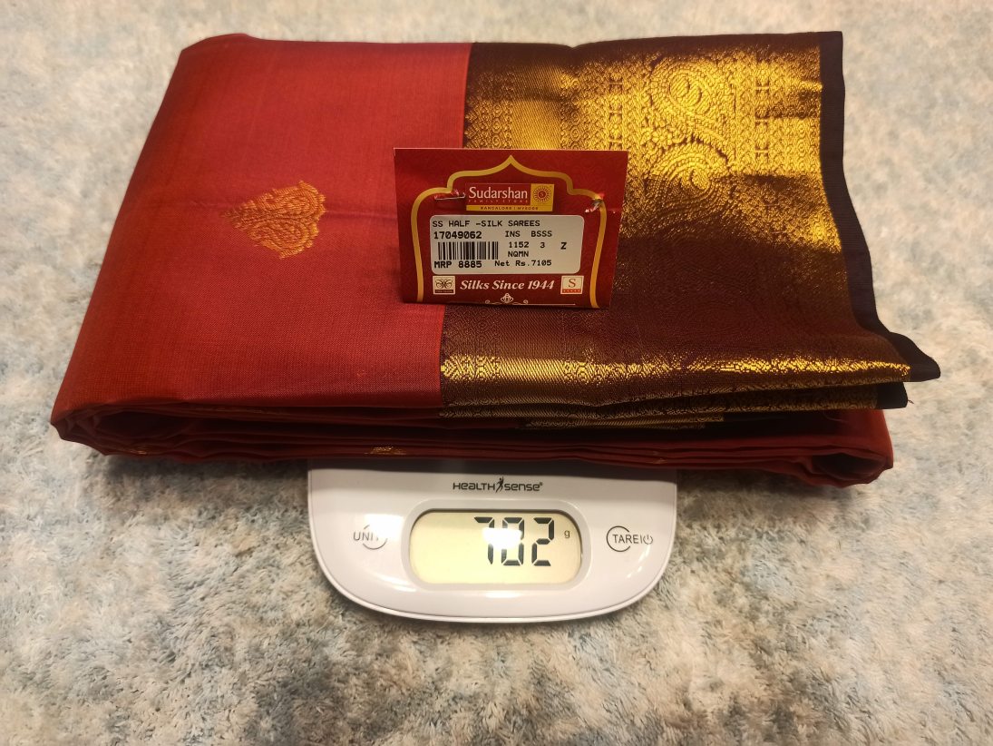 Pure Kanchipuram Silk Saree.