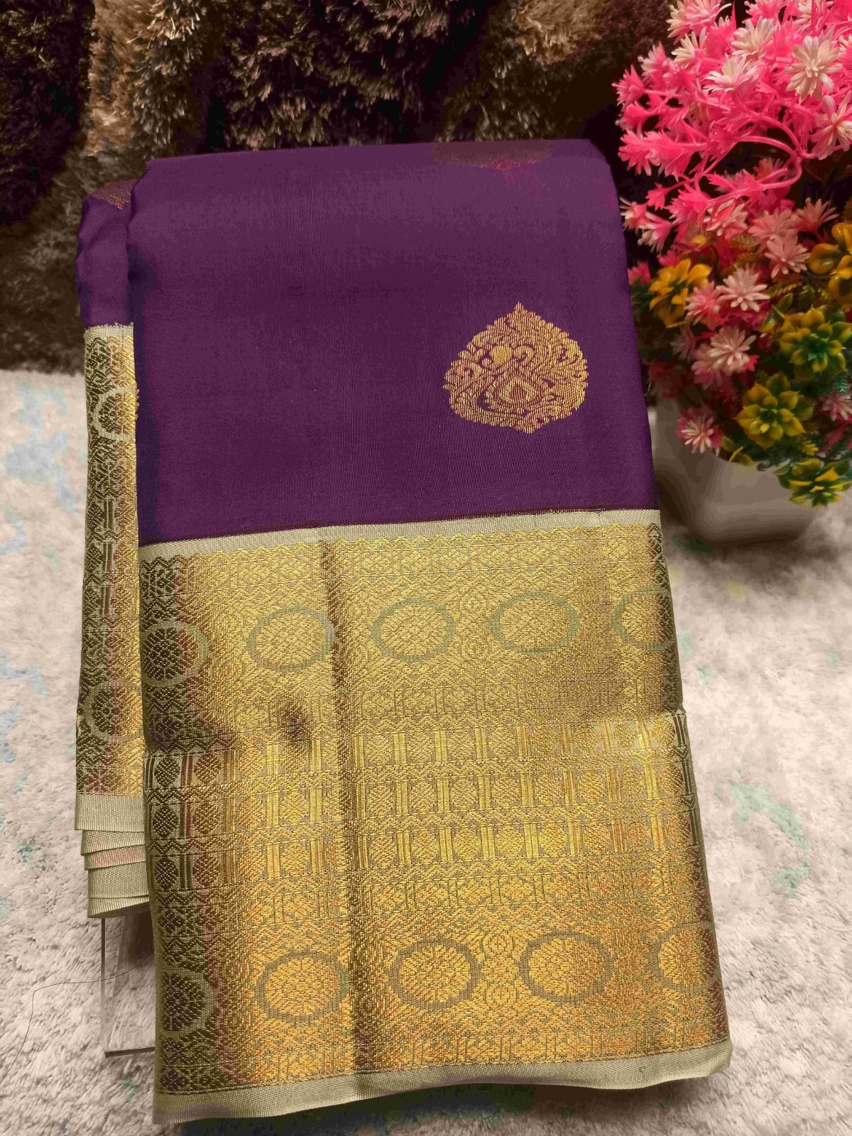 Pure Kanchipuram Silk Saree.