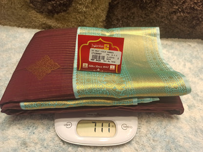 Pure Kanchipuram Silk Saree.