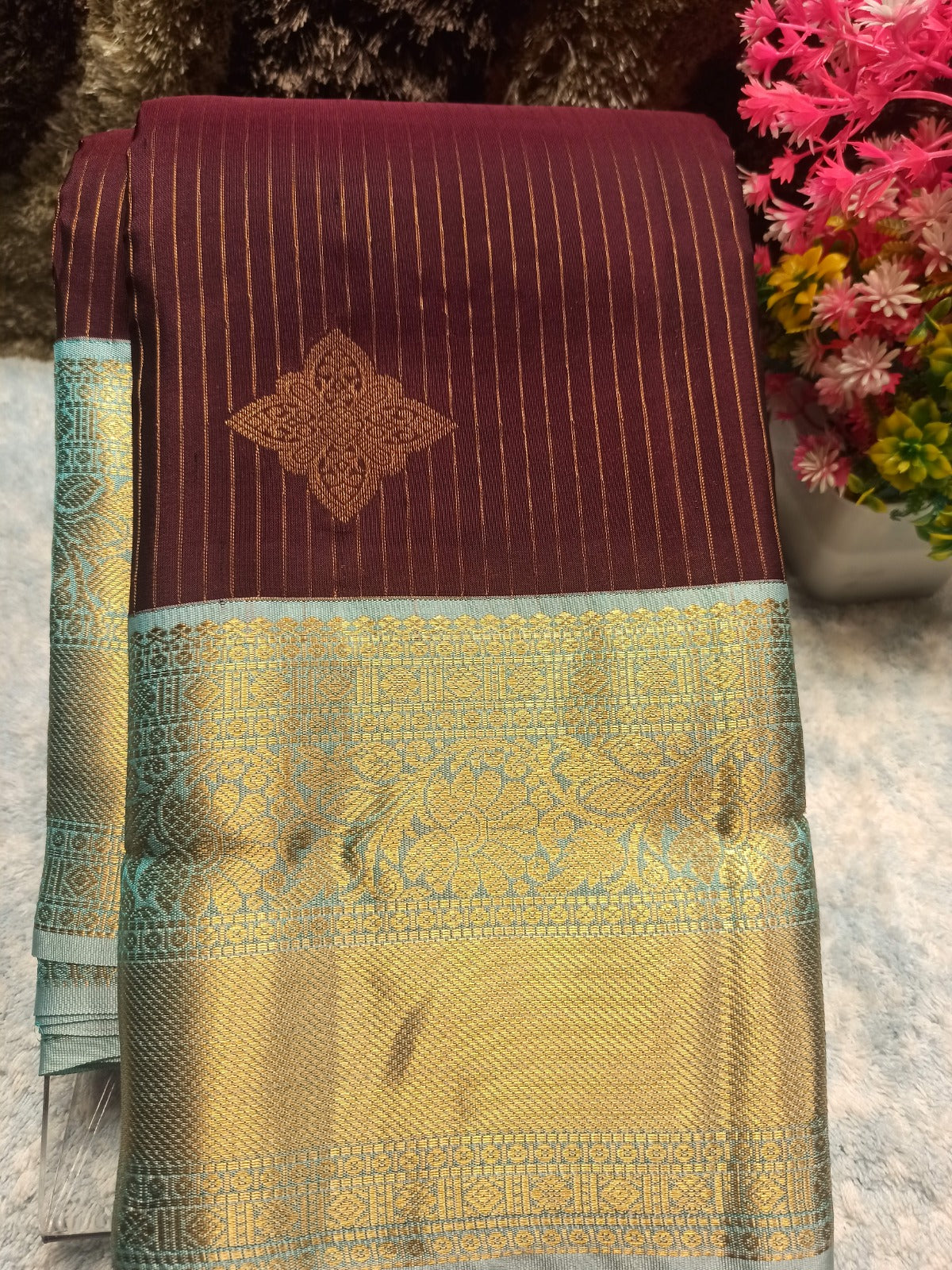 Pure Kanchipuram Silk Saree.