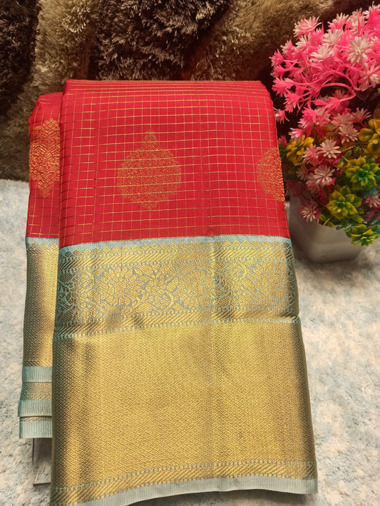 Pure Kanchipuram Silk Saree.