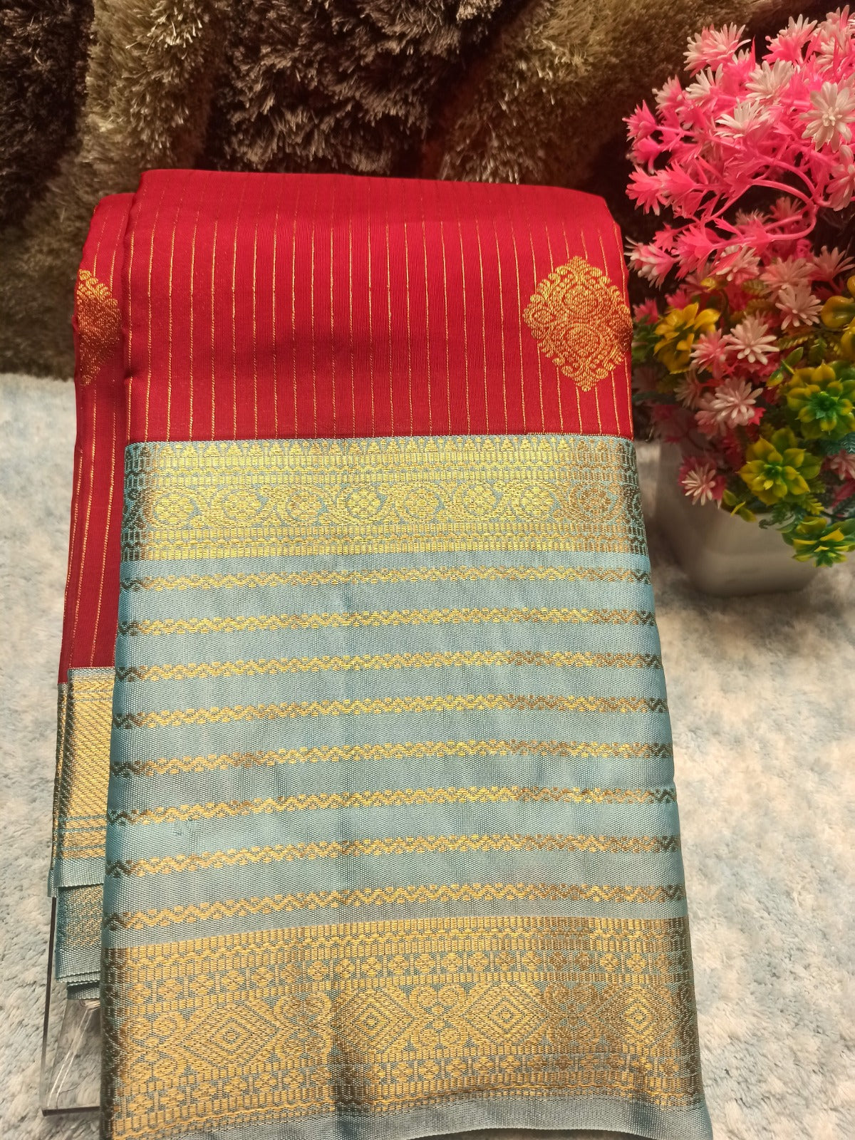 Pure Kanchipuram Silk Saree.