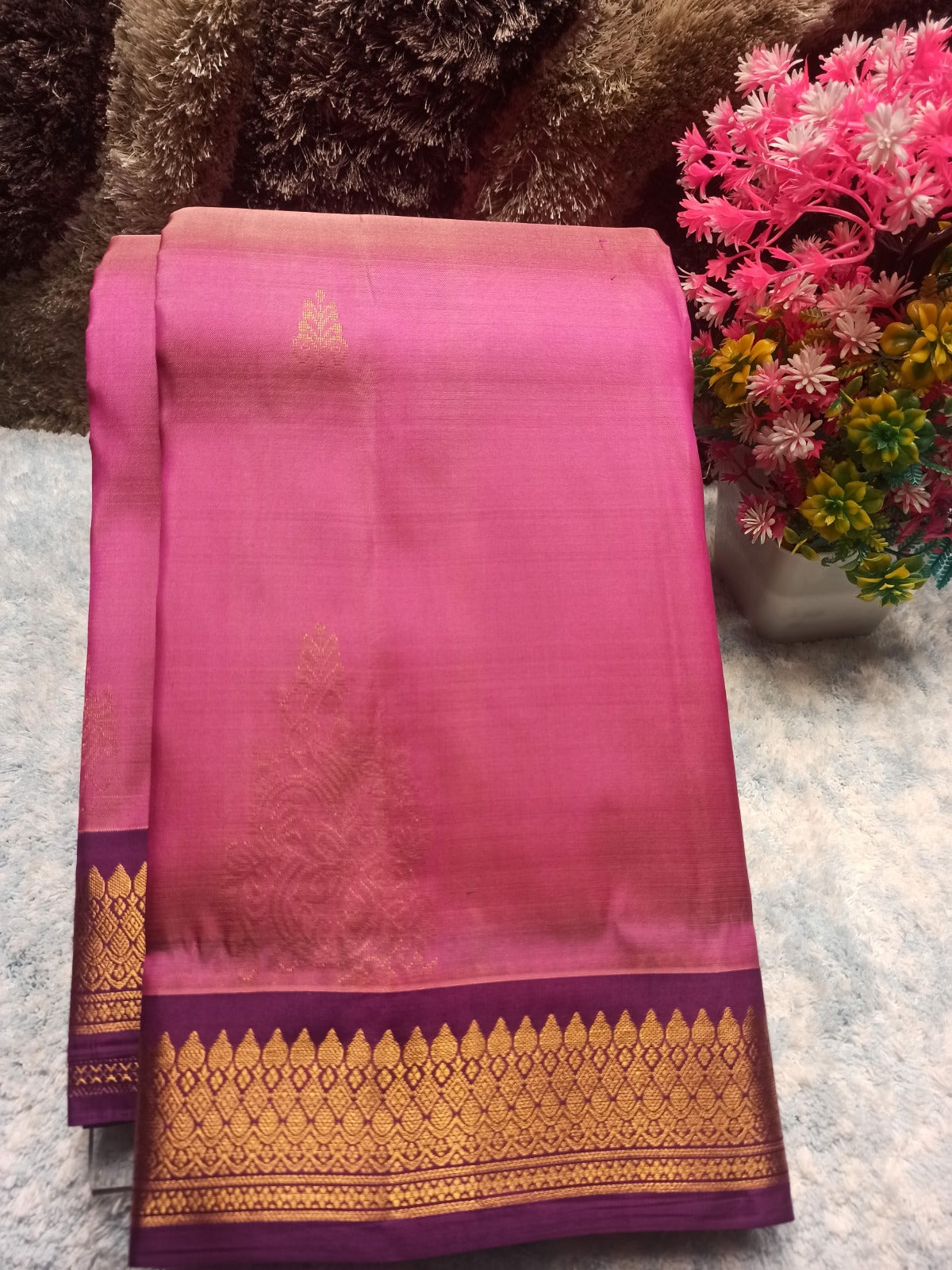 Pure Kanchipuram Silk Saree.