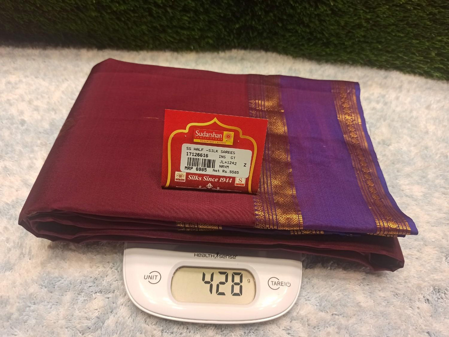 Pure Kanchipuram Silk Saree.