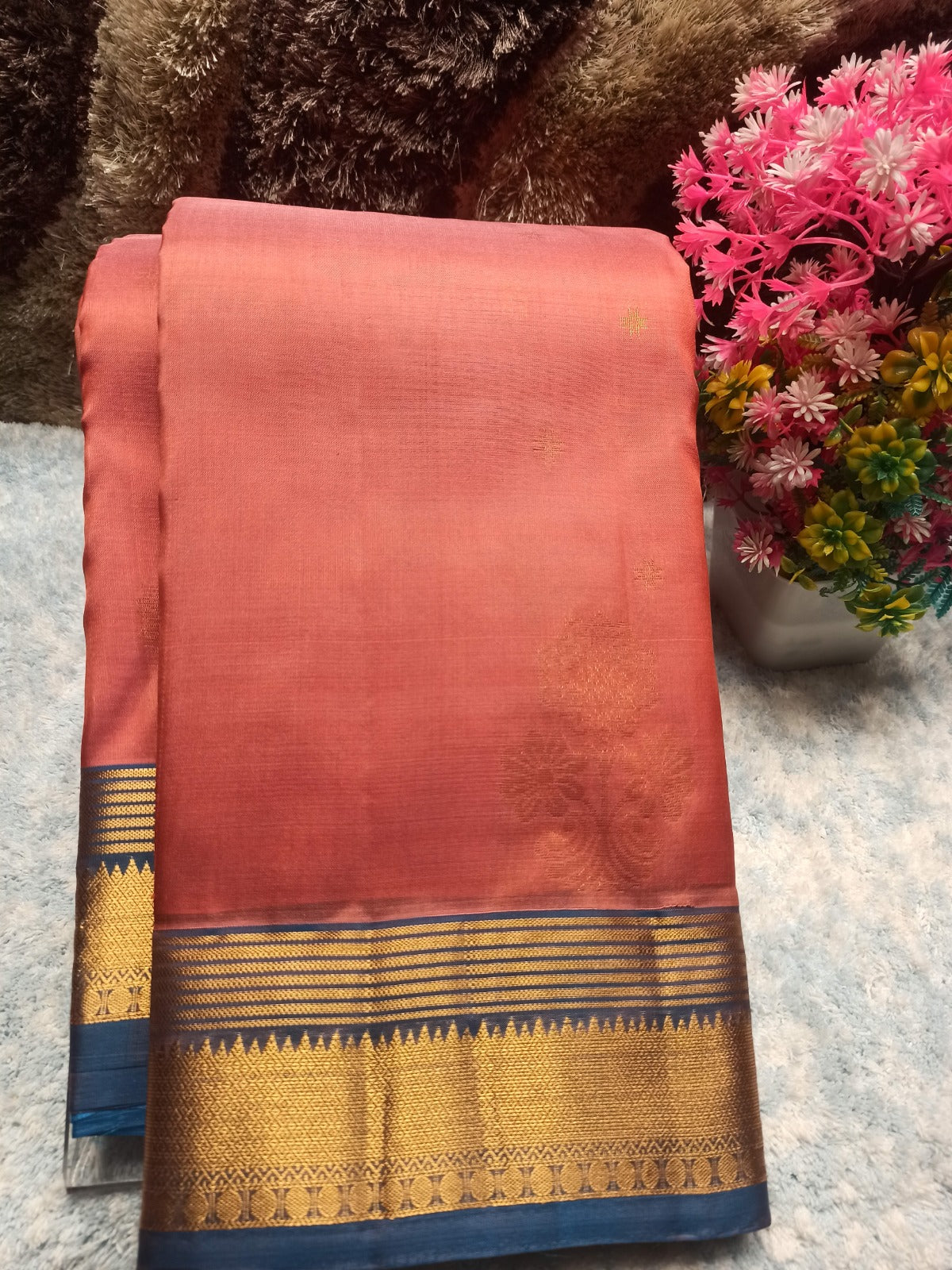 Pure Kanchipuram Silk Saree.